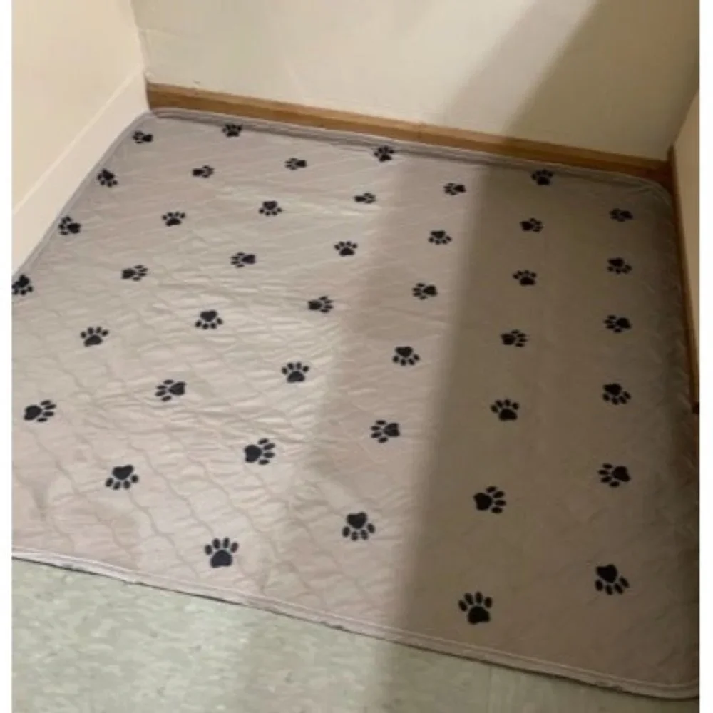 Washable Dog Pee Pads with Puppy Grooming Gloves, Puppy Pads, Reusable Pad